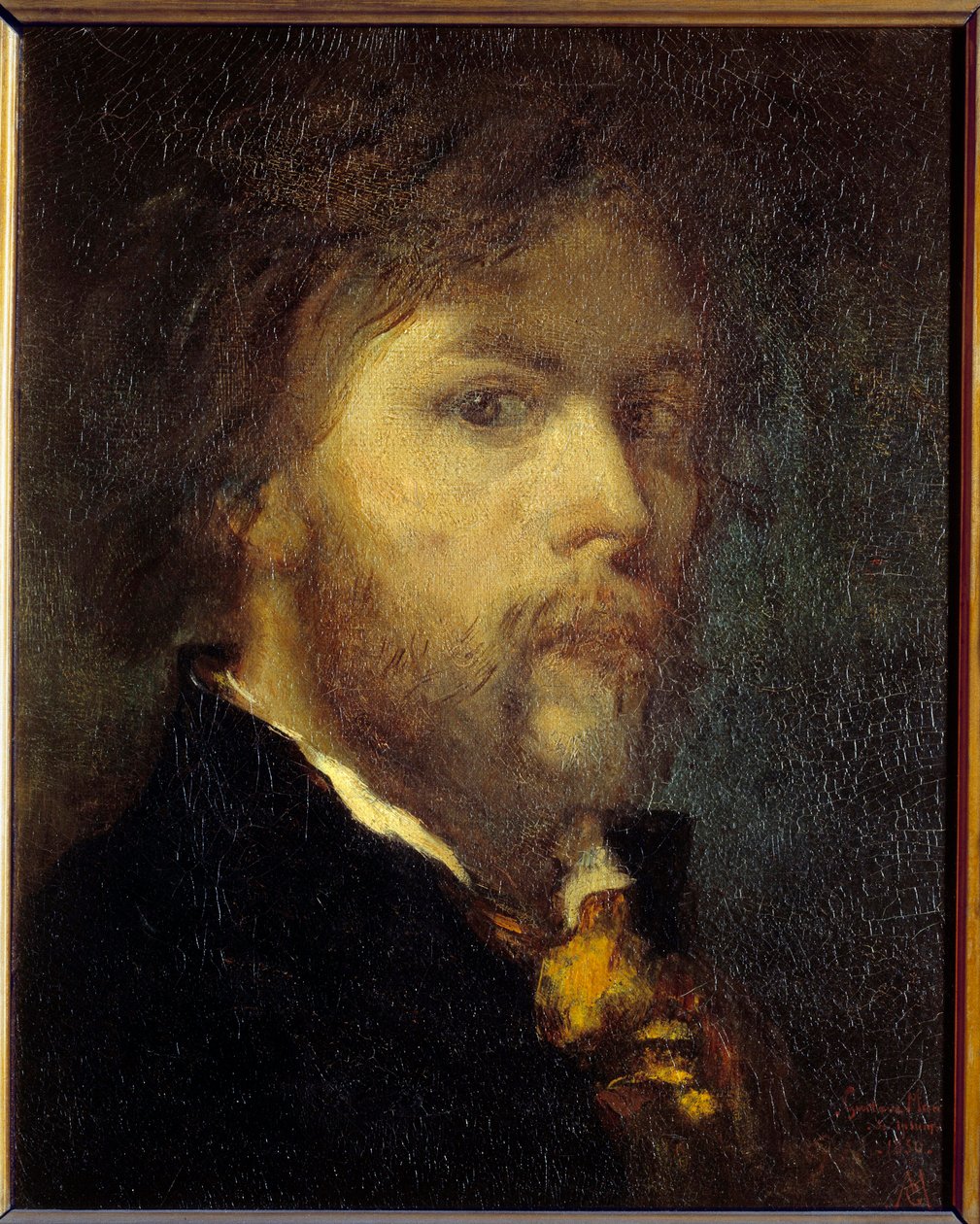 Auto-Retrato Pintura de Gustave Moreau (1826-1898) 1850 Paris, Musee Gustave Moreau de Gustave Moreau