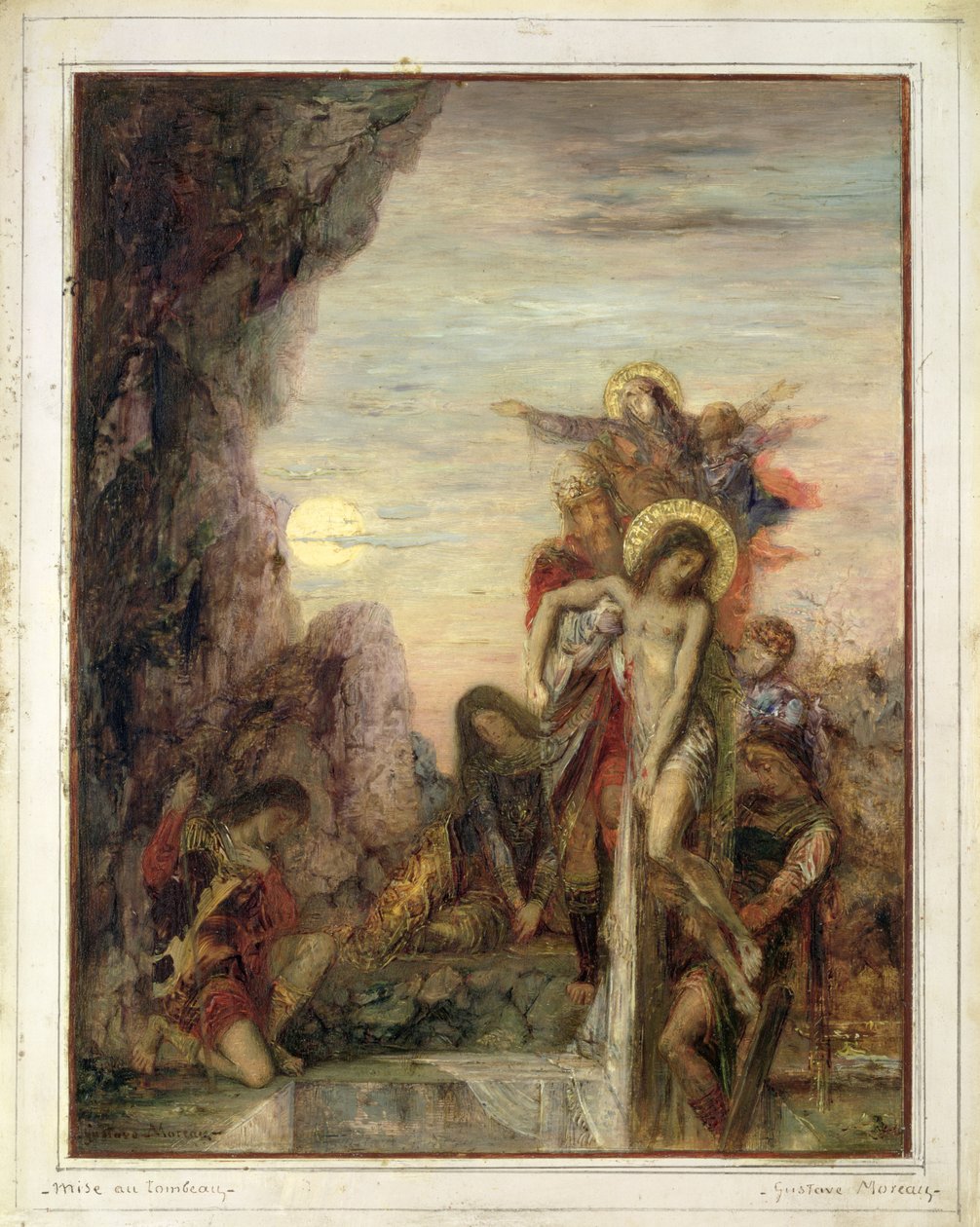 O Entombment, c.1867 de Gustave Moreau