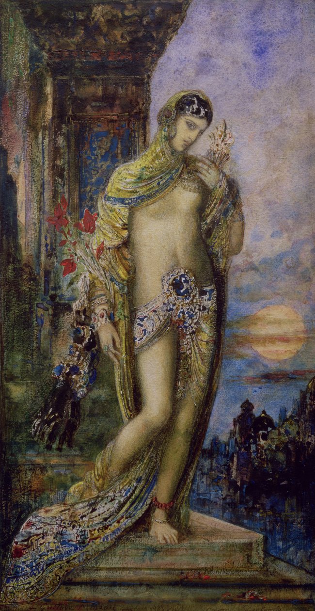The Song of Songs: the Shulammite maiden (aguarela) (para detalhes ver 83721) de Gustave Moreau