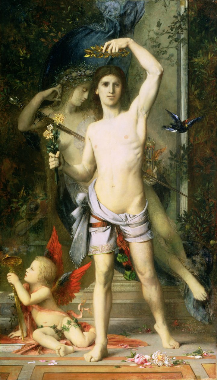 O jovem e a morte, 1856-65 de Gustave Moreau