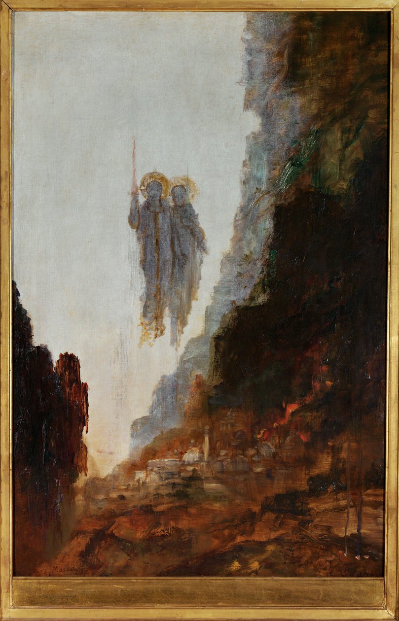 Os anjos de Sodoma de Gustave Moreau