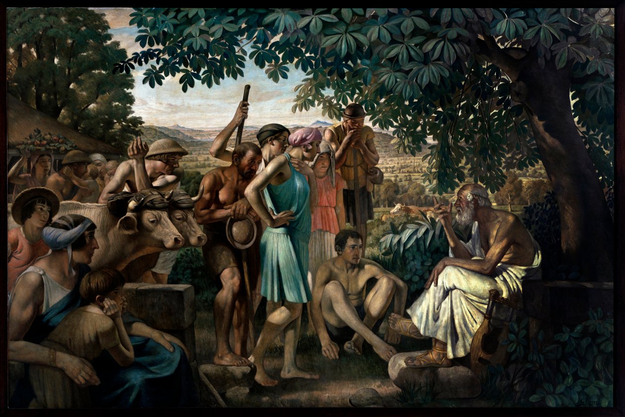 O poeta que educa os camponeses de Gustave Pierre