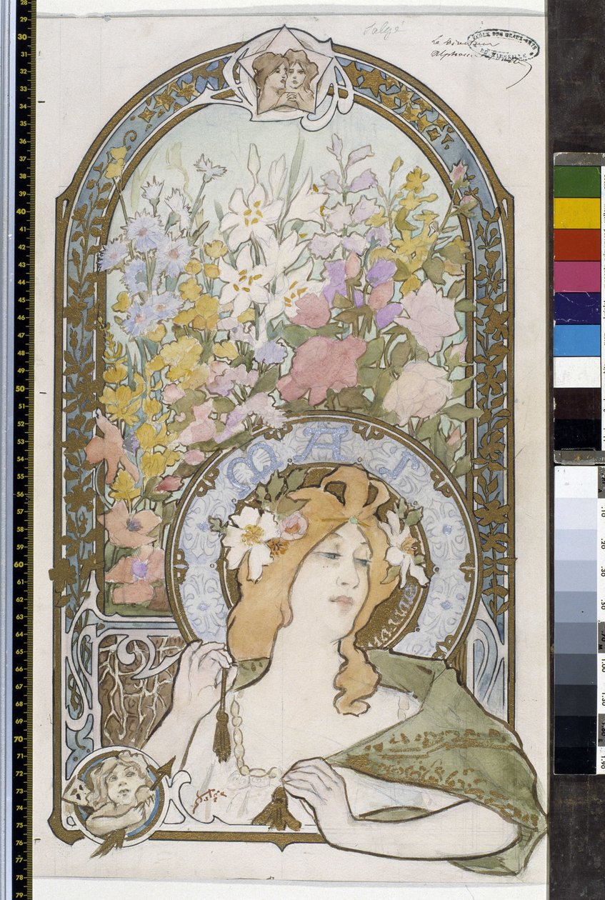 Art Nouveau: cartaz de Gustave Salge (1878-1946). de Gustave Salge