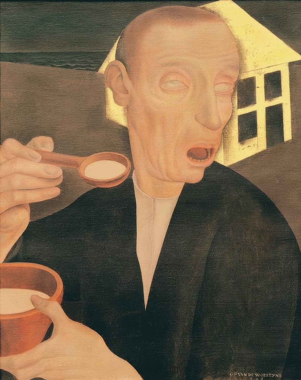 O cego para o mingau de Gustave Van de Woestyne