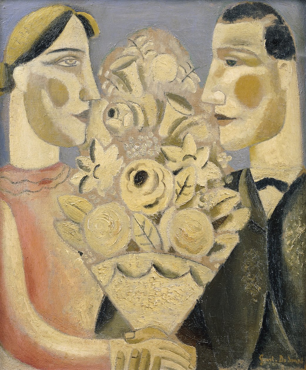 O buquê; Le Bouquet ou Der Bloemtuil de Gustave de Smet