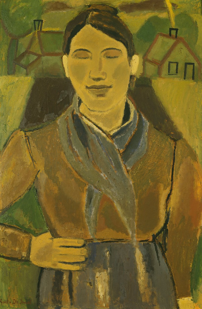 O camponês flamengo; O Camponês Flamengo, c.1935 (óleo a bordo) de Gustave de Smet