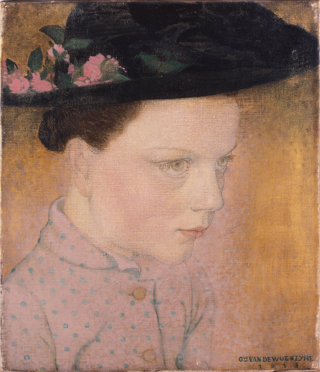 Rapariga do campo de Gustave Van de Woestyne