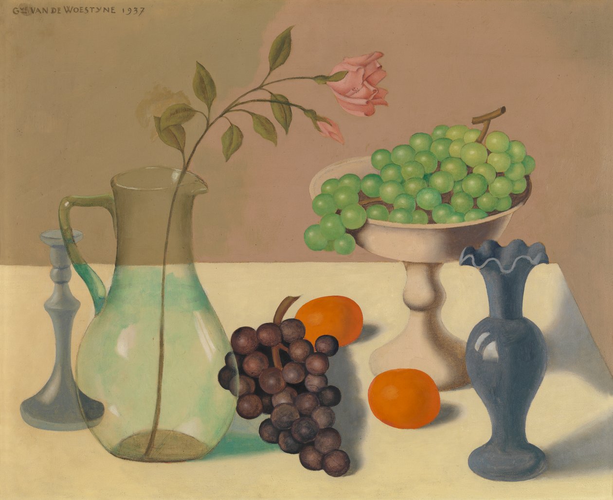 Natureza morta com uvas de Gustave Van de Woestyne