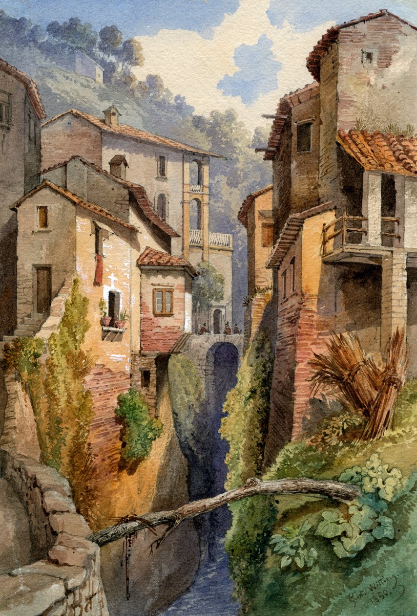 Lucca, Toscana, Itália, 1850. de Gustavo Witting