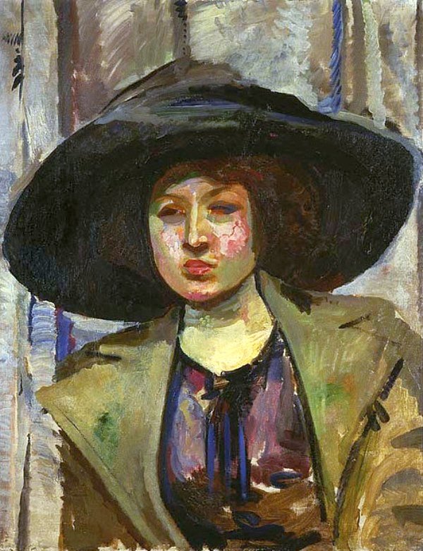 Retrato de Kazimiera Felix. de Gustaw Gwozdecki