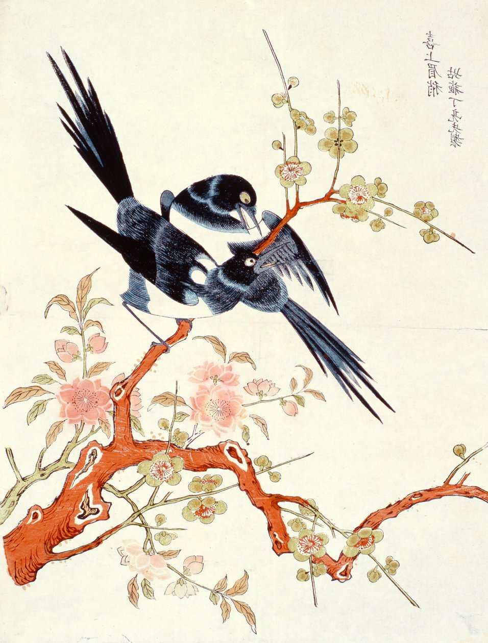 Xishang meixiao (parecendo feliz) Suzhou (impressão de woodblock de cor) de Gusu Ding Liangxian