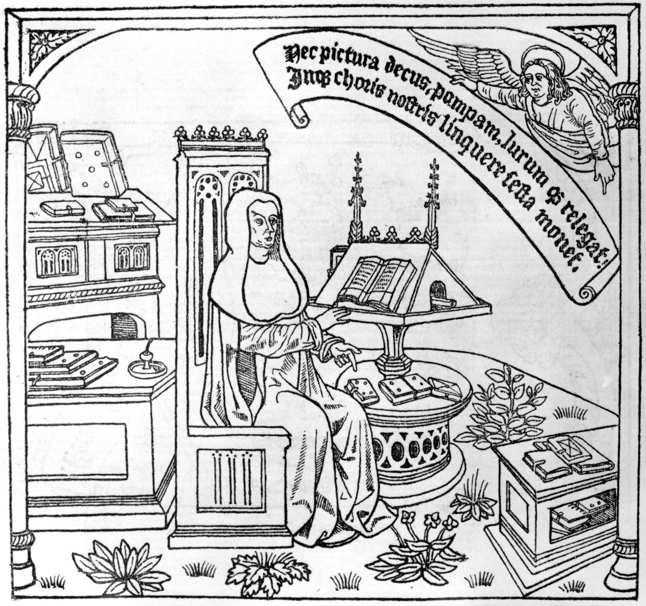 Ilustração para o Danse Macabre, publicado em Paris, 1485 de Guy Marchant