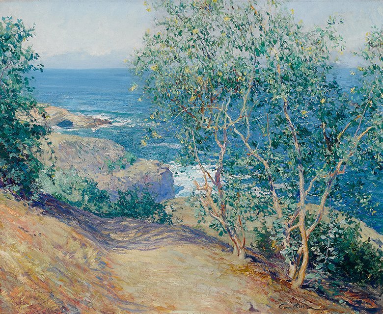 Árvores De Tabaco Indianas, La JollanAlemão: Tabakbaume Indische, La Jollan de Guy Rose