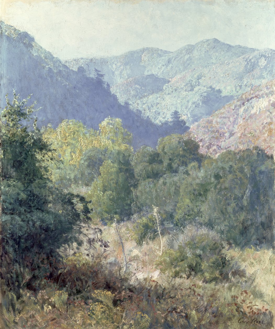 Vista das montanhas de San Gabriel de Guy Rose