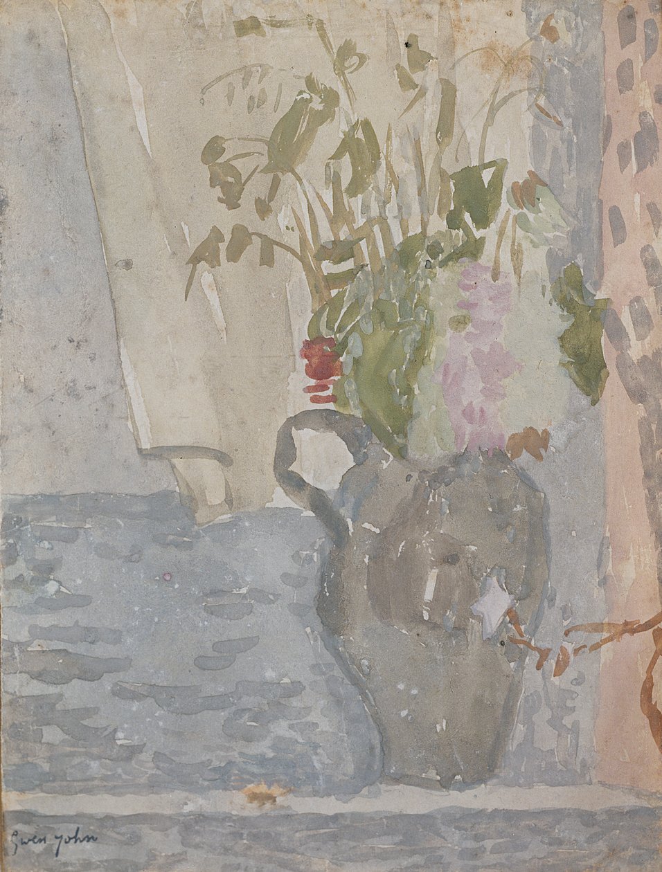 Flores em um jarro de Gwen John