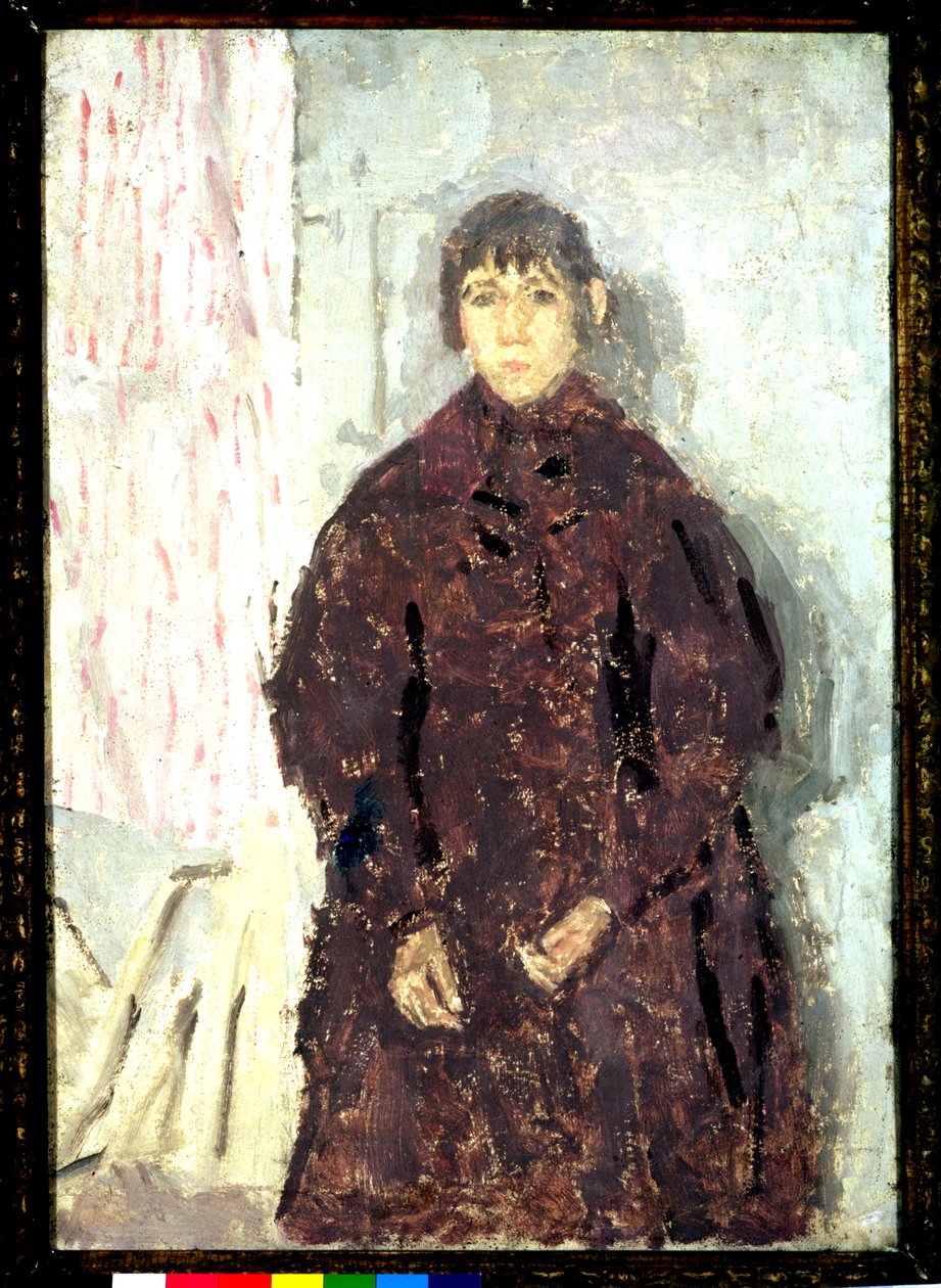 Garota em um vestido de amoreira, 1923 de Gwen John