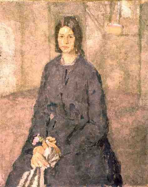 Menina segurando uma rosa, c.1915-25 de Gwen John