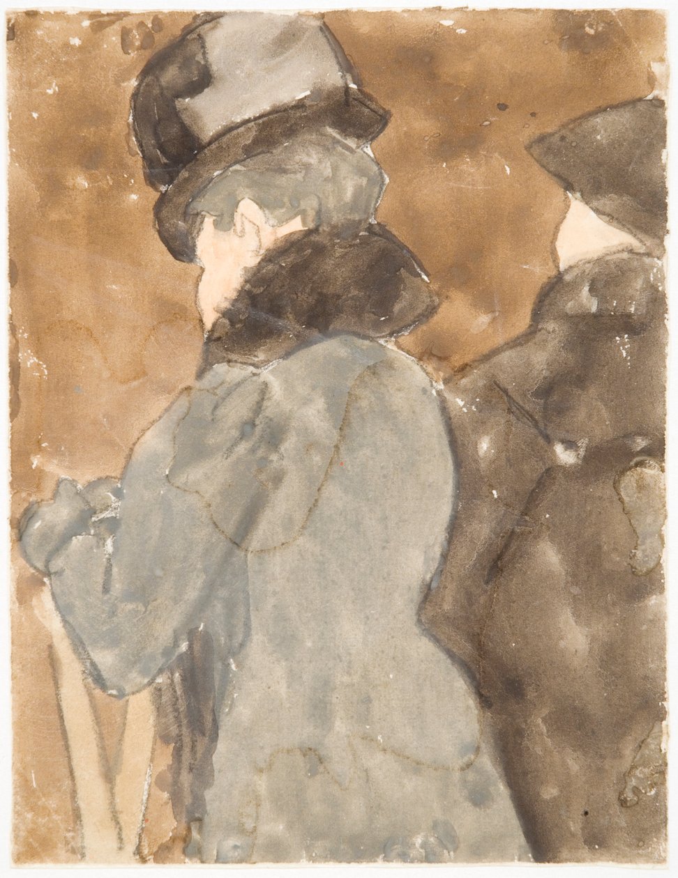Mademoiselle Pouvereau (lápis com aguarela sobre papel) de Gwen John