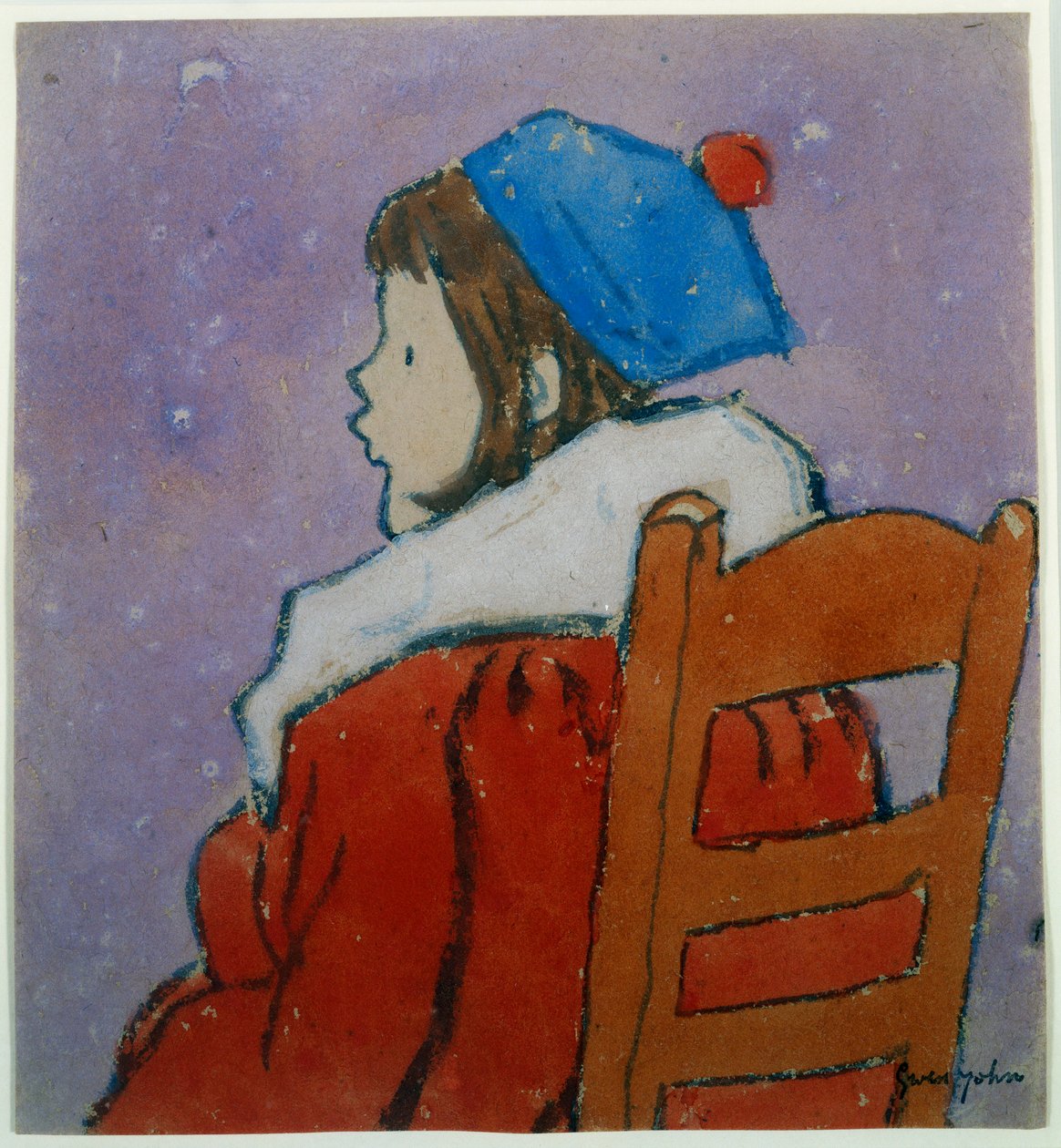 Pequeno perfil, C. 1920 de Gwen John