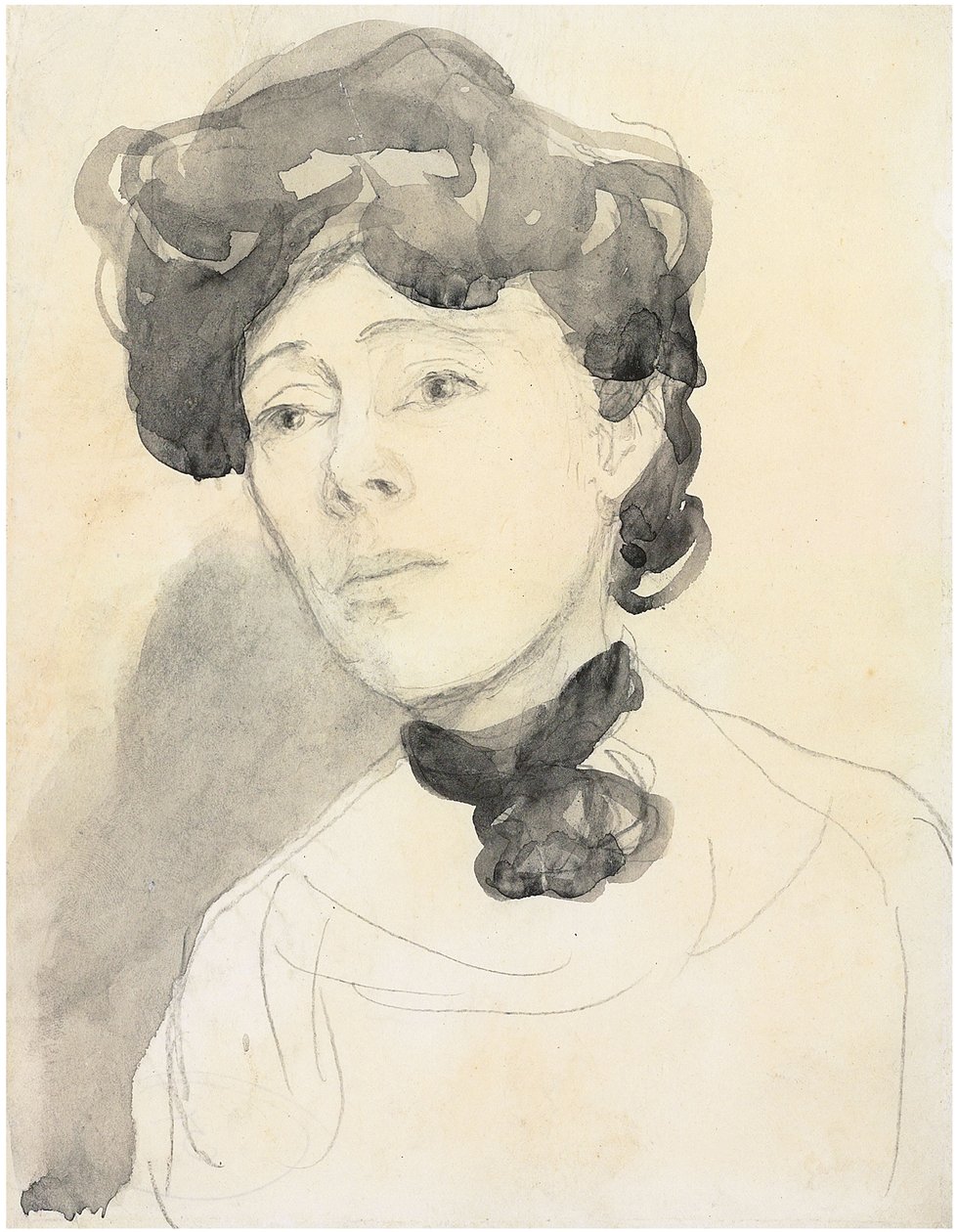 Retrato de uma senhora, c. 1909-1910 de Gwen John