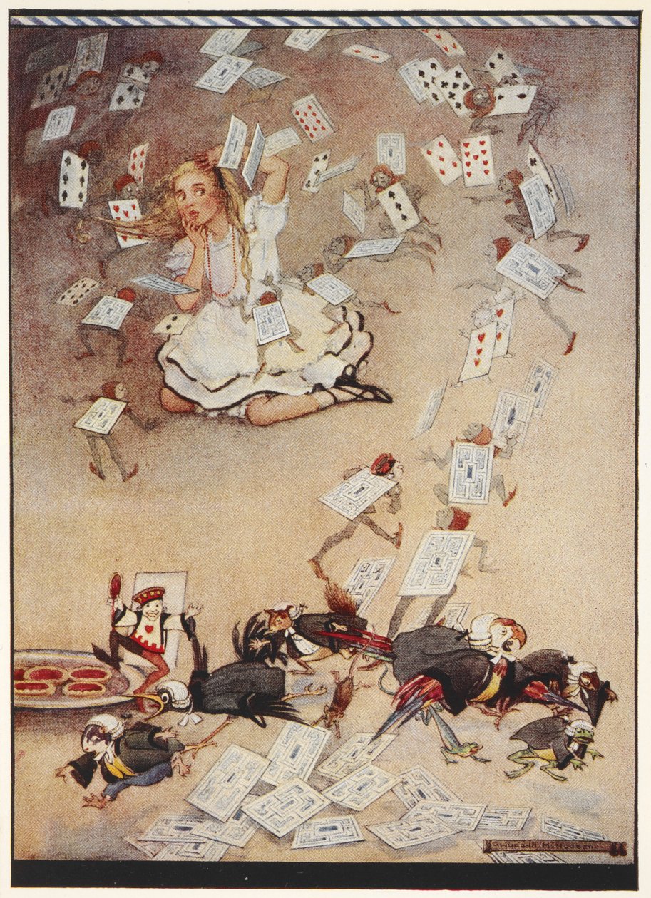 Alice e a chuva de cartas de Gwynedd M. Hudson