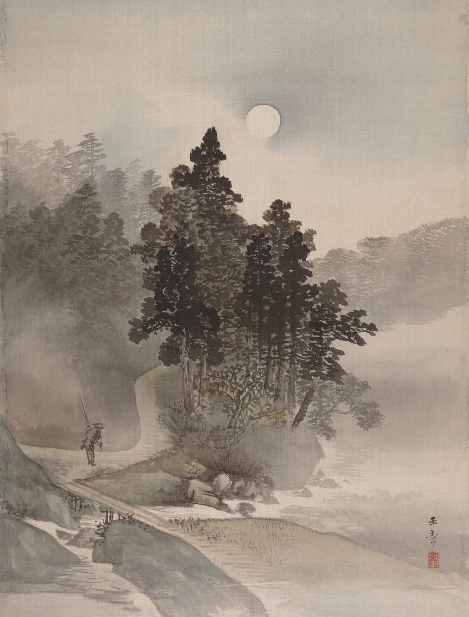 Viajando ao luar, 1800. de Gyokusho Kawabata