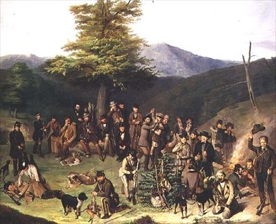 Festa de tiro nas colinas de Gerecse, 1859 de Gyorgyi Giergl Alajos