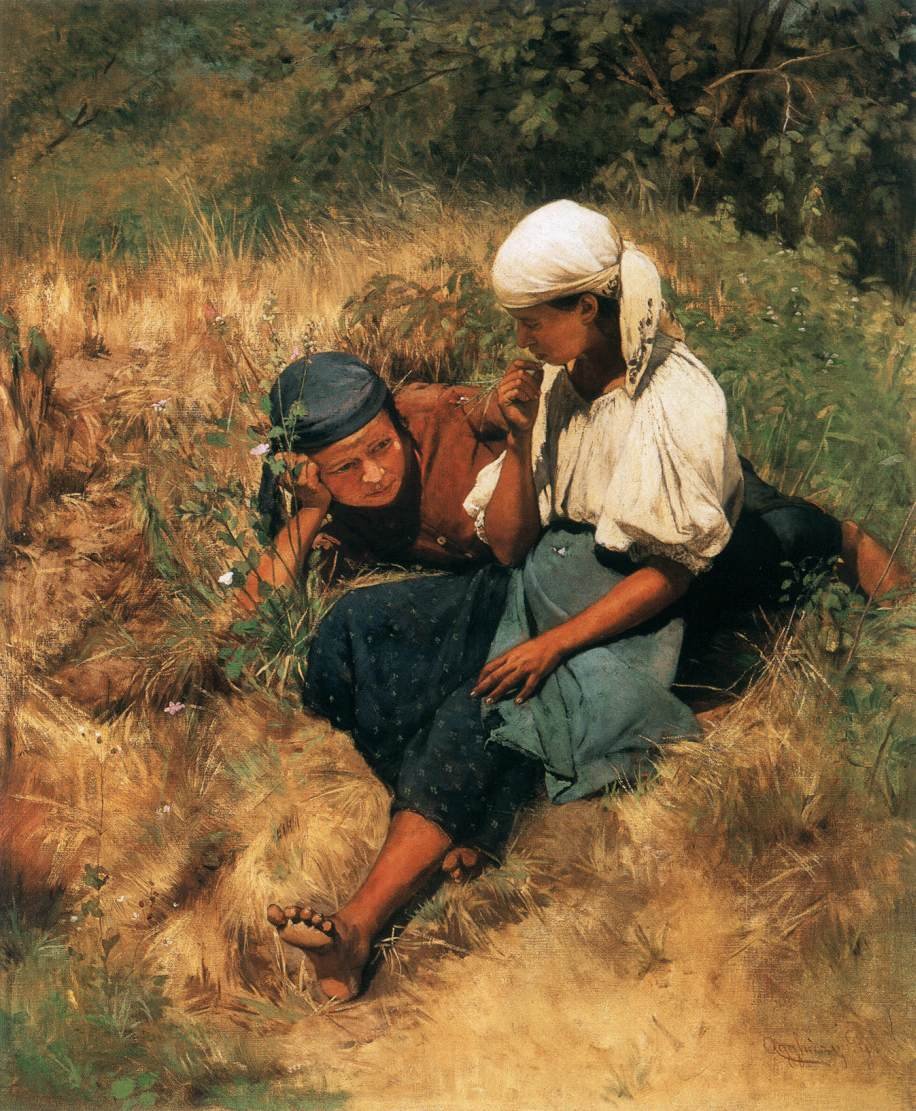 No campo iluminado pelo sol de Gyula Agghazy