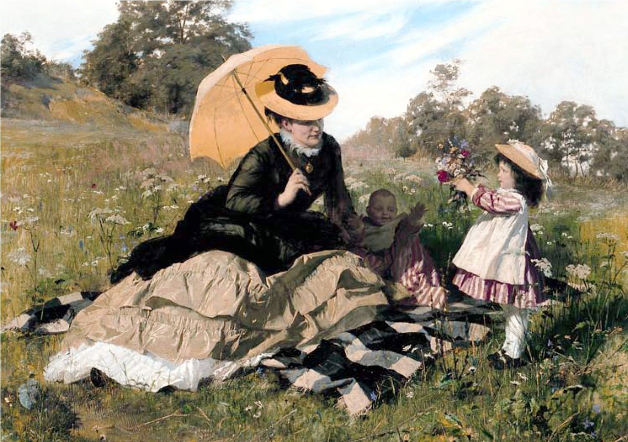 Uma coroa de flores para mamãe de Gyula Benczúr