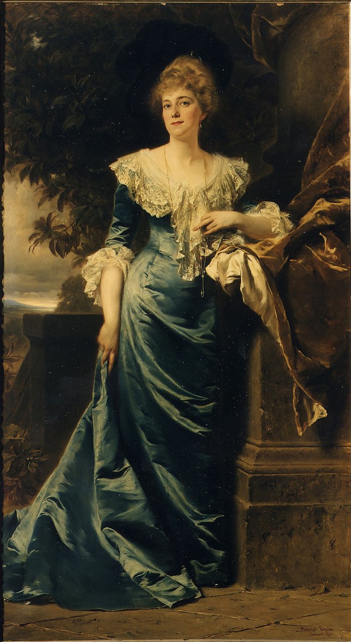 Retrato de Hedwige de Ligne, 1900. de Gyula Benczúr