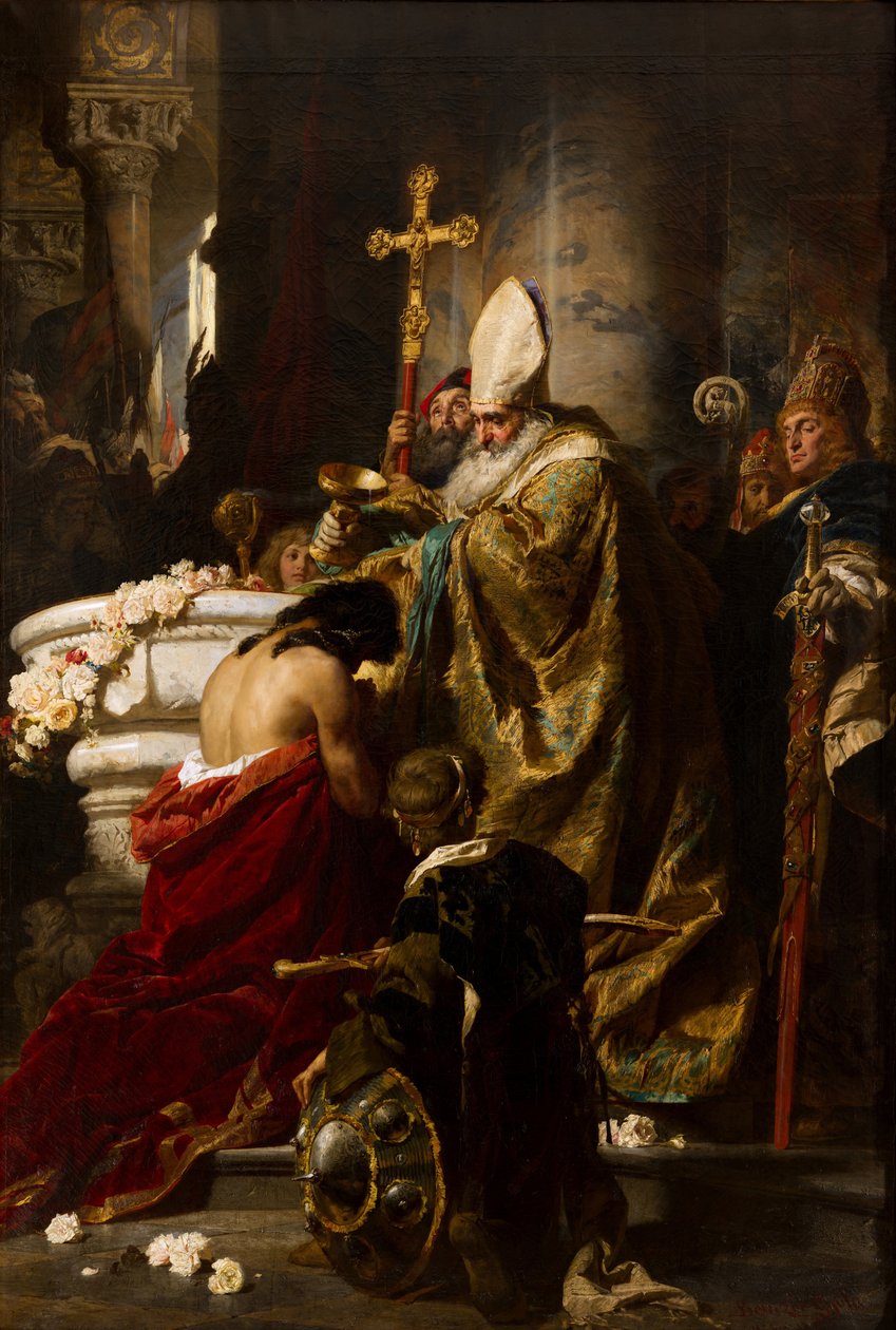 O Batismo de Vajk de Gyula Benczúr
