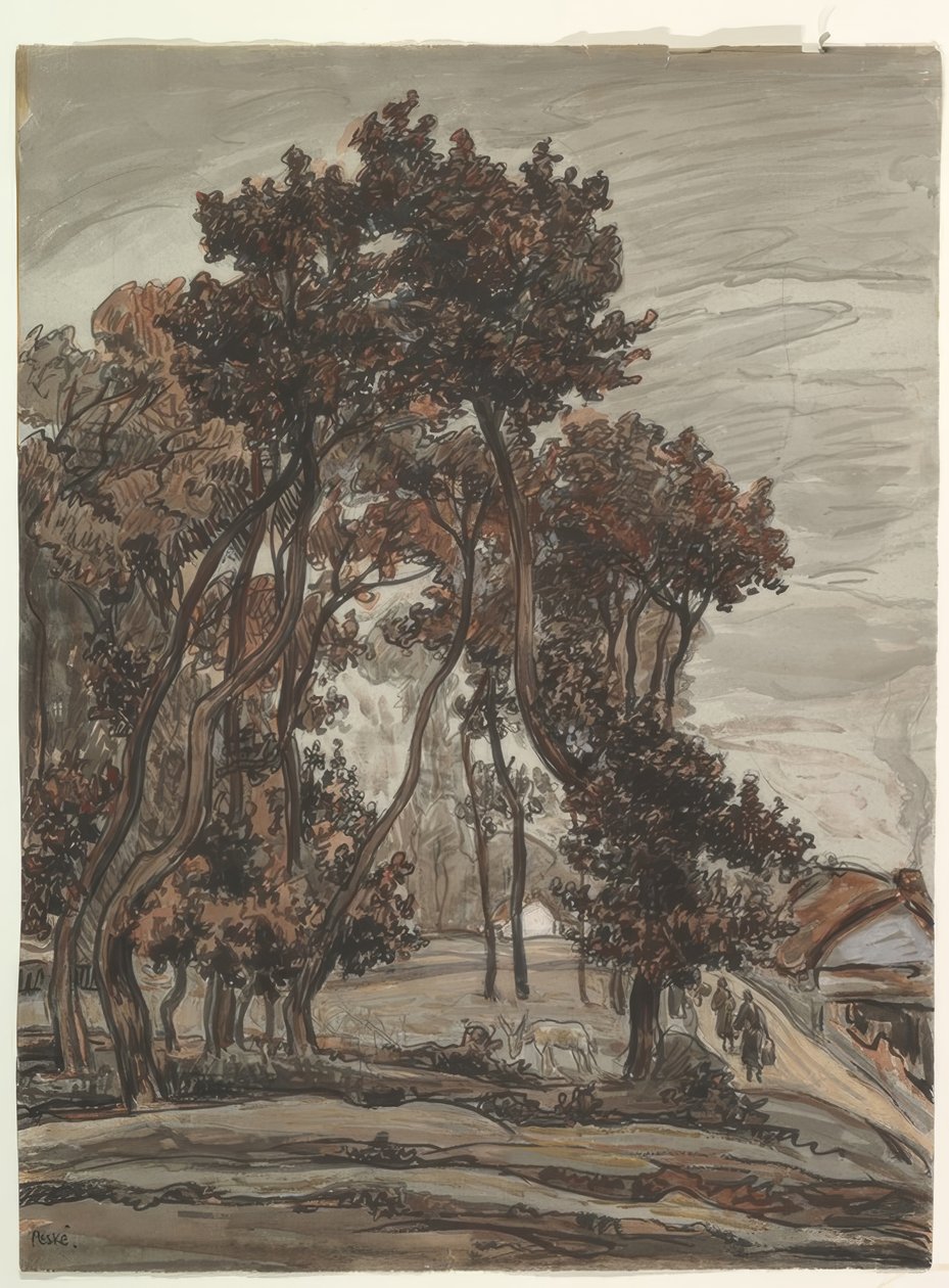 Paisagem perto de Saint Jean de Mont de Géza Peske