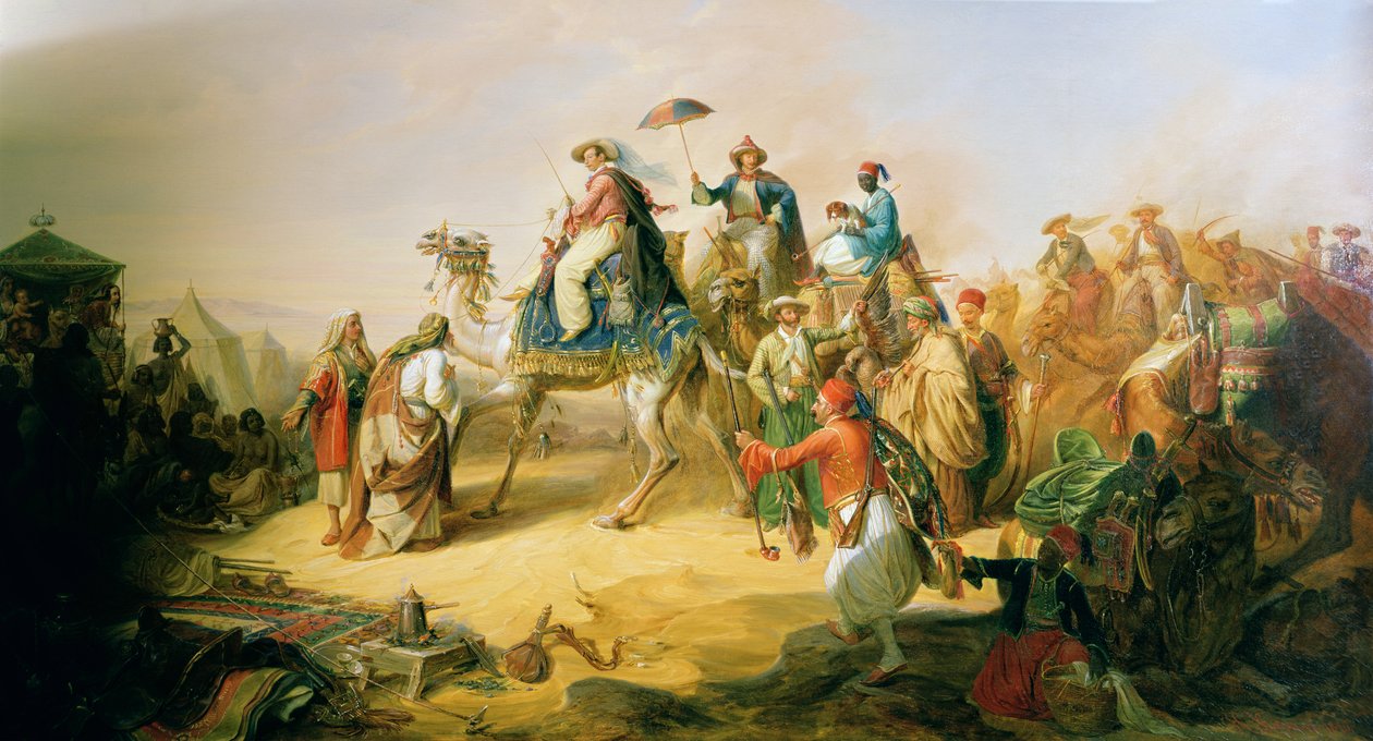 Príncipe Alberto da Prússia em sua viagem ao Oriente em 1843 de H. Kretschmer