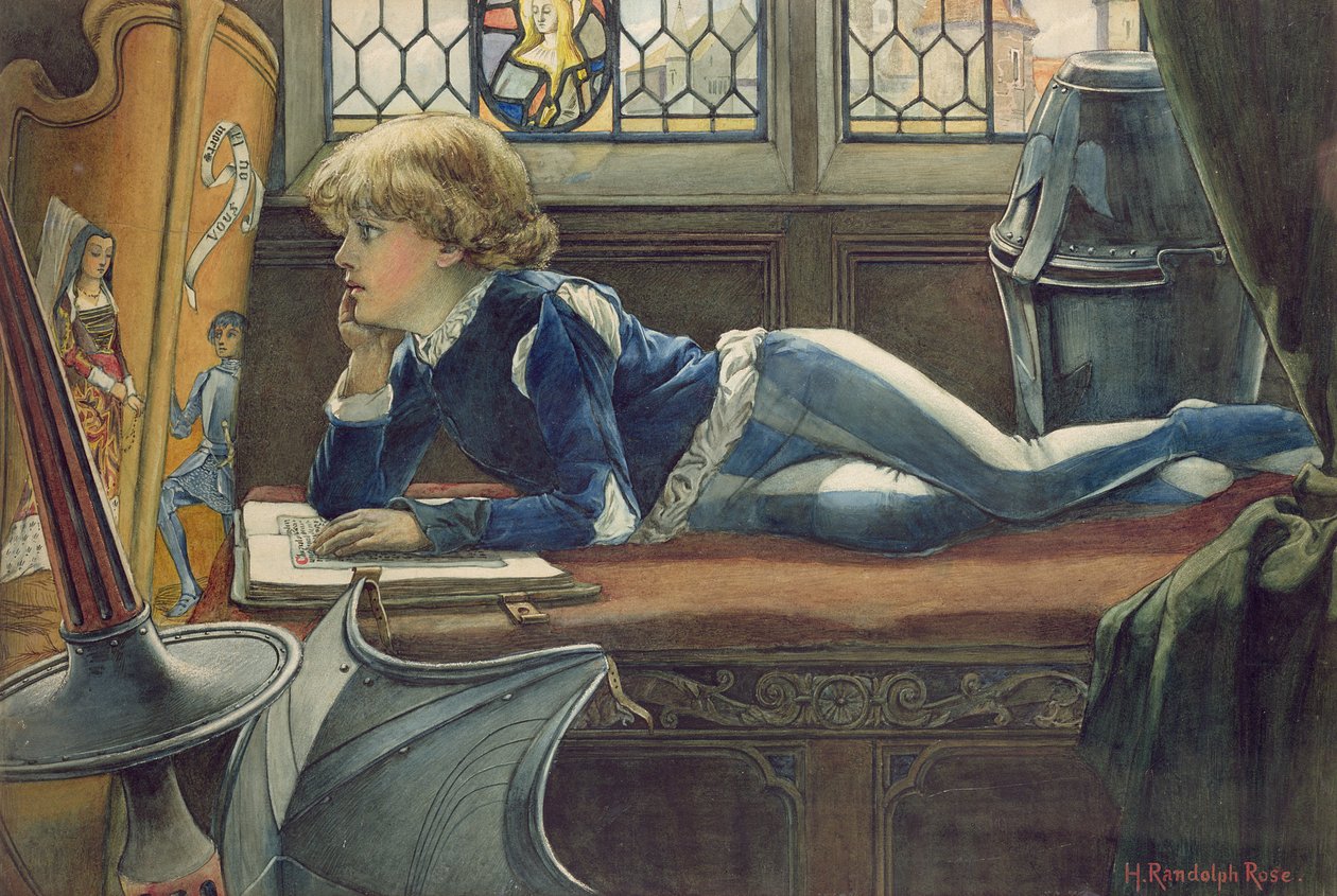 Lancelot jovem (wc no papel) de H. Randolph Rose