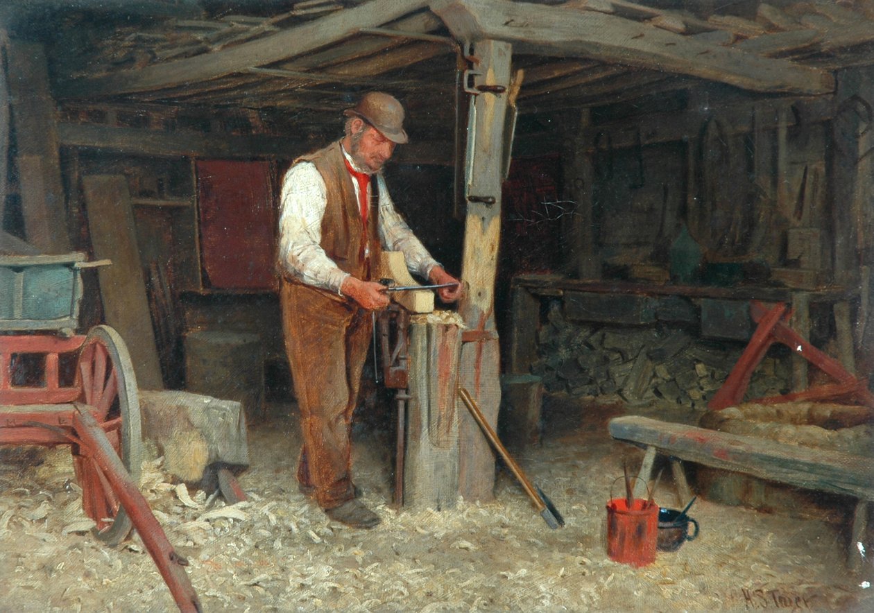 Wheelwright, c.1900 de H. Stuck