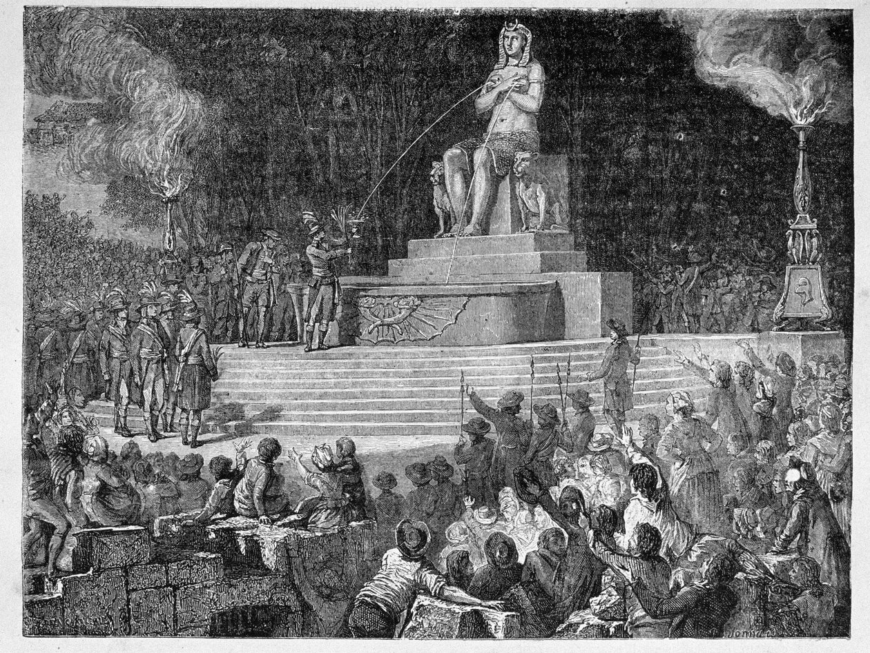 Celebrando a Aceitação da Constituição, 10 de agosto de 1793, gravado por Jonnard de H. de la Charlerie
