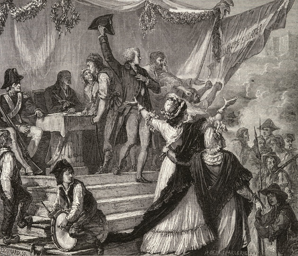 Inscrição de Voluntários na Guarda Nacional em 1791 de H. de la Charlerie