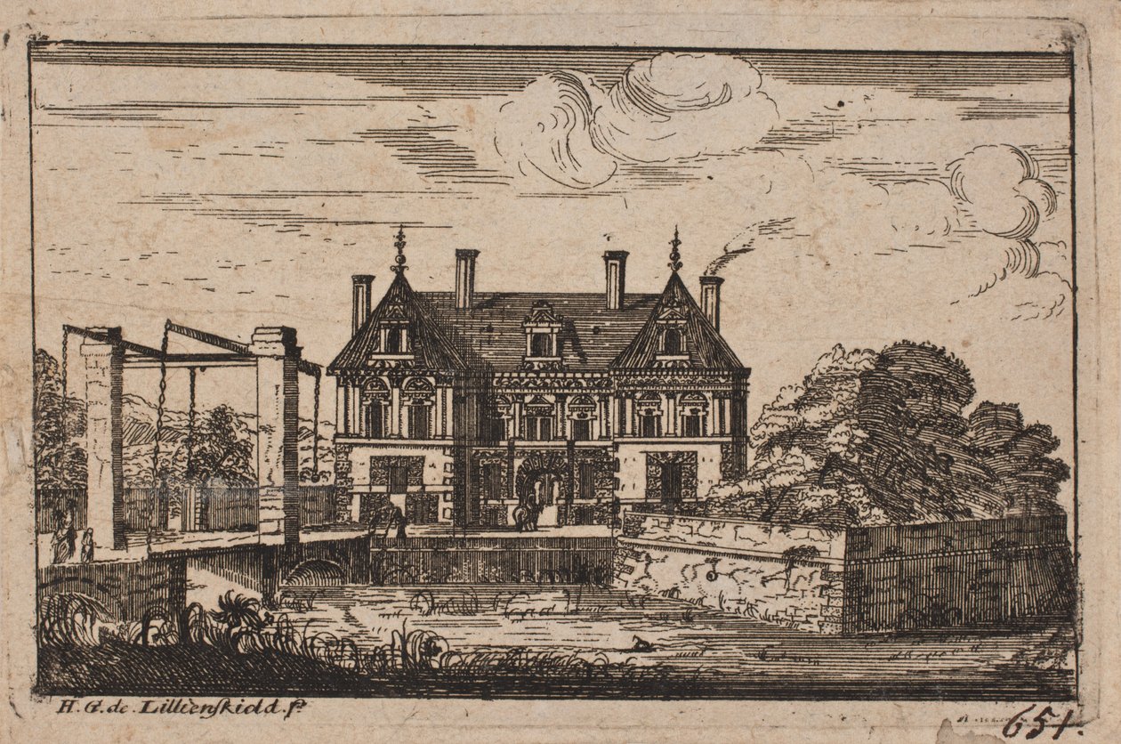 Assento de um cavalheiro de H.G. de Lillienskjold