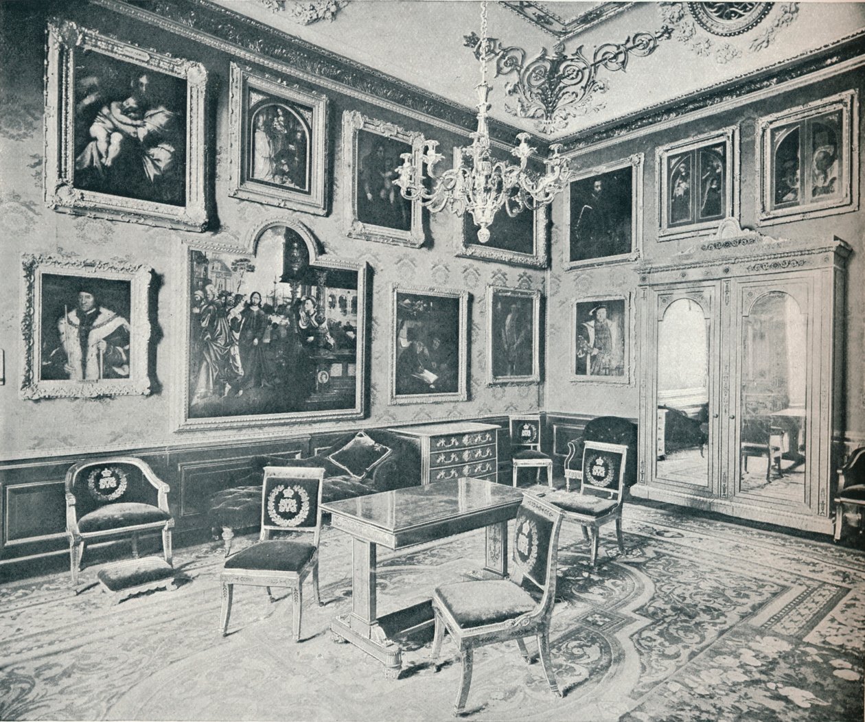 O Vestiário do Estado no Castelo de Windsor, c1899, 1901 de HN King