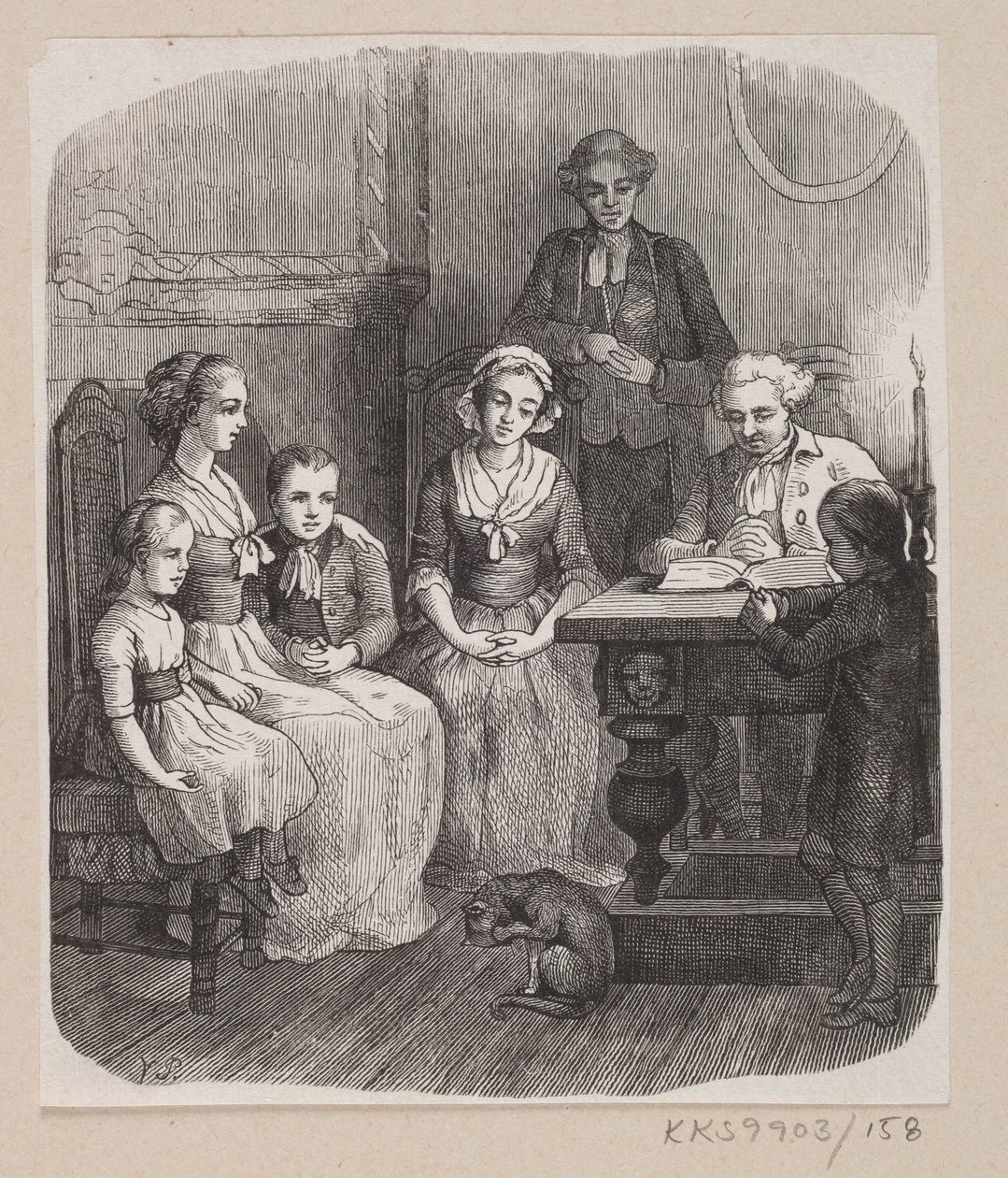 Ilustração para "Tudo no seu devido lugar" em H.C. Andersen, "Contos de fadas e histórias", Volume 2 de H.P. Hansen