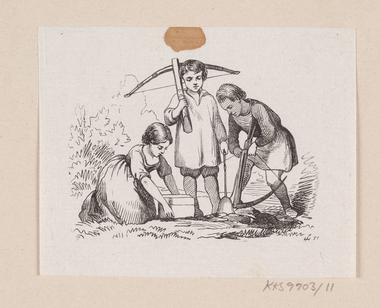 Ilustração para "Den lille Idas Blomster" em H.C. Andersen, "Contos de fadas e histórias", Volume 1 de H.P. Hansen
