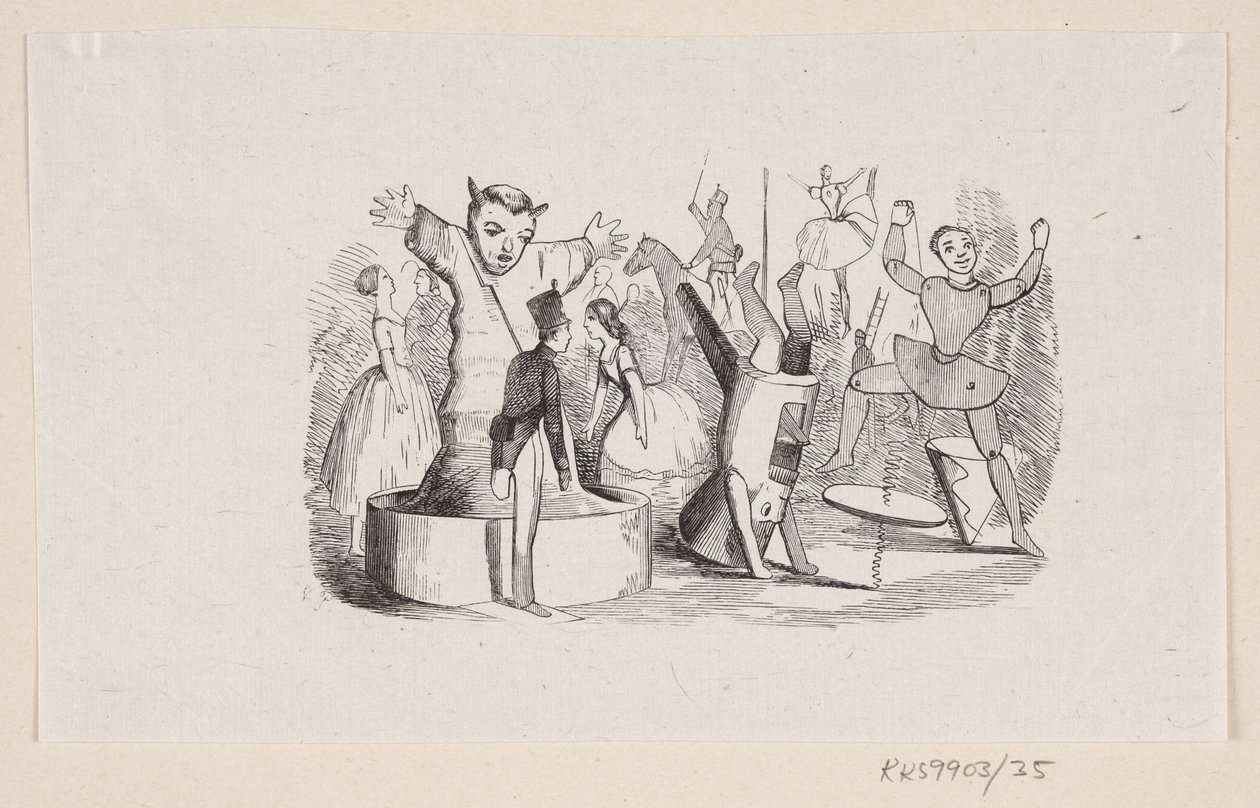 Ilustração para "The Steadfast Tin Soldier" em H.C. Andersen, "Contos de fadas e histórias", Volume 1 de H.P. Hansen