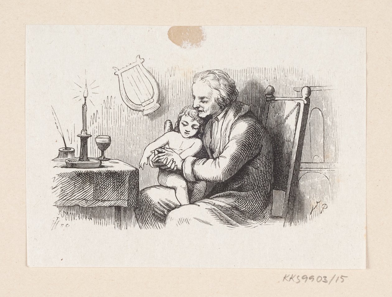 Ilustração para "The Naughty Boy" em H.C. Andersen, "Contos de fadas e histórias", Volume 1 de H.P. Hansen