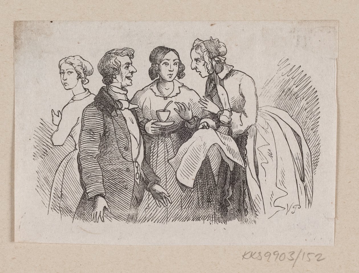 Ilustração para "É verdade" em H.C. Andersen, "Contos de fadas e histórias", Volume 2 de H.P. Hansen