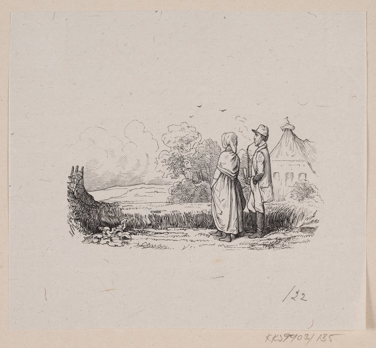 Ilustração para "Høren" em H.C. Andersen, "Contos de fadas e histórias", Volume 2 de H.P. Hansen