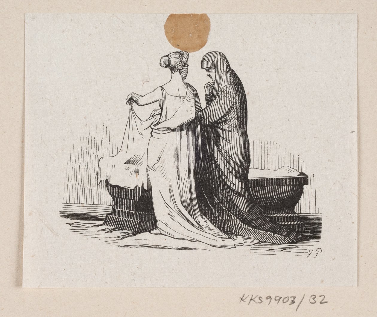 Ilustração para "Lykkens Kalosker" em H.C. Andersen, "Contos de fadas e histórias", Volume 1 de H.P. Hansen