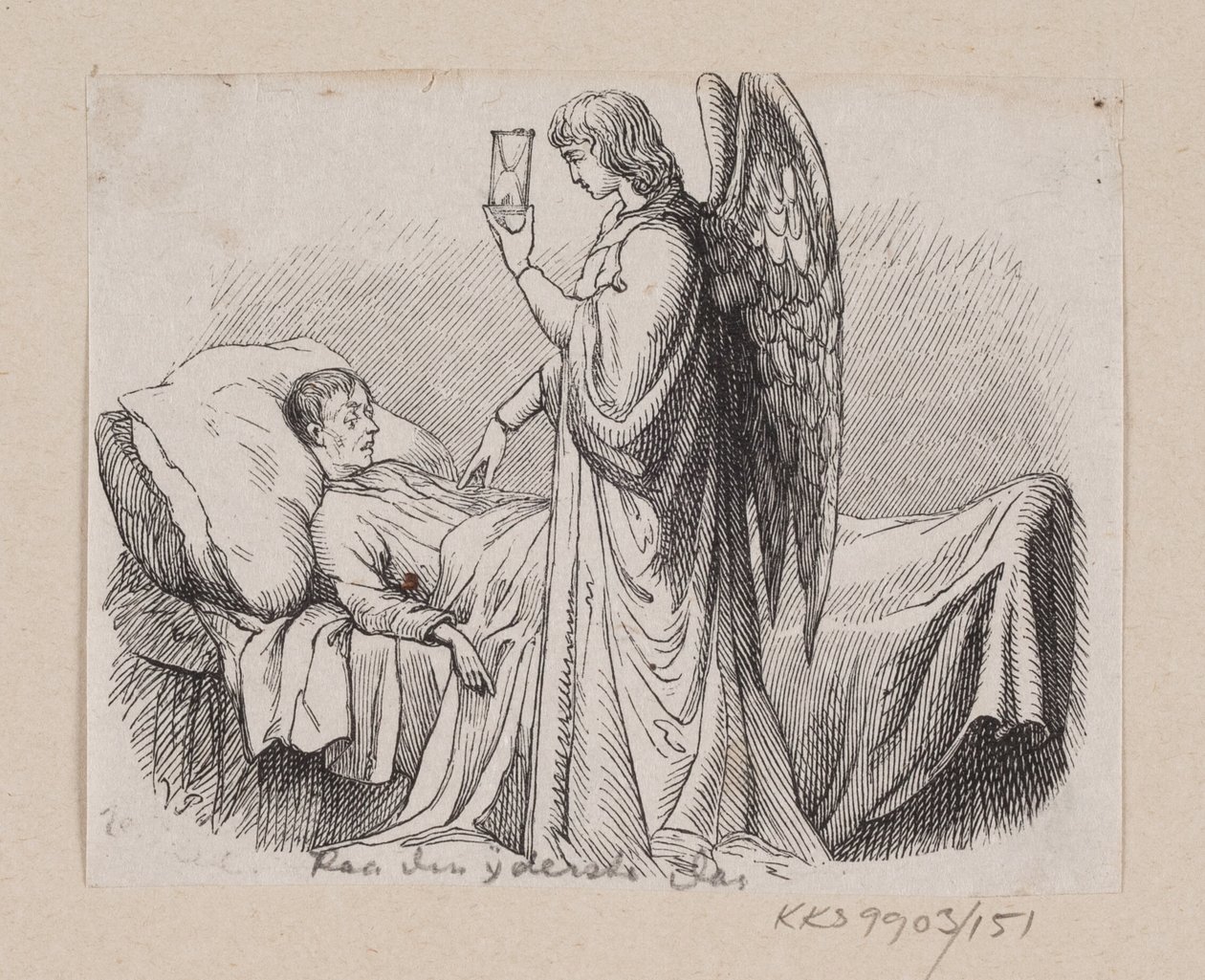 Ilustração para "No último dia" em H.C. Andersen, "Contos de fadas e histórias", Volume 2 de H.P. Hansen