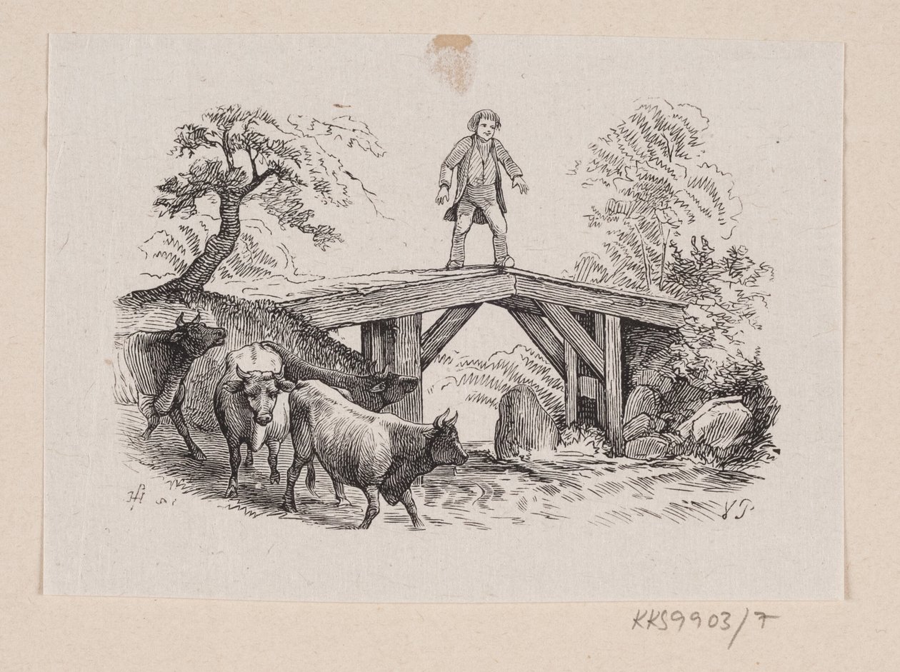 Ilustração para "Big Claus and little Claus" em H.C. Andersen, "Contos de fadas e histórias", Volume 1 de H.P. Hansen