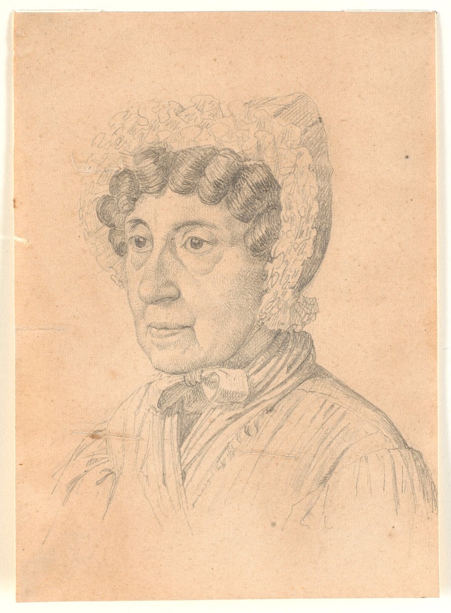Retrato de senhora idosa, possivelmente mãe do Cônsul Bravo de H.W. Bissen