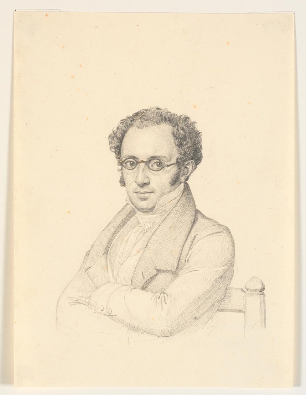 Retrato do notário, professor, conselheiro Nicolai Christian Levin Abrahams de H.W. Bissen